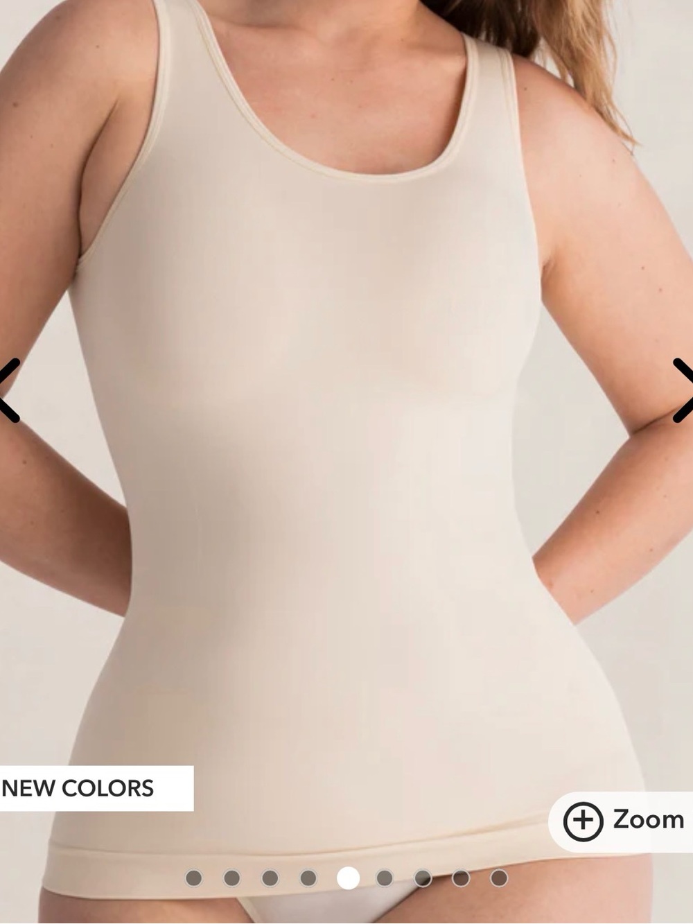 Shapermint Nude Cream Seamless Tank Cami  Shaper